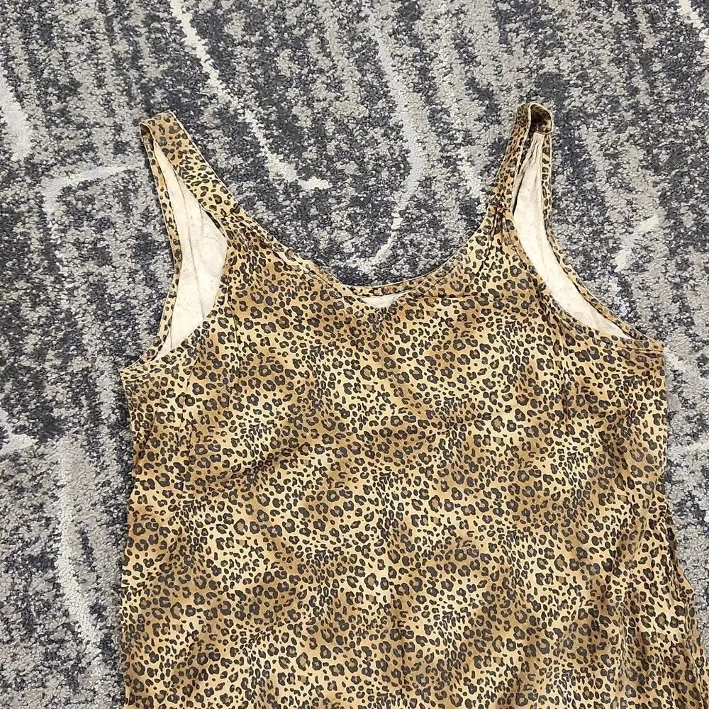 Magic Of The Moon Vintage Leopard Print Dress XL